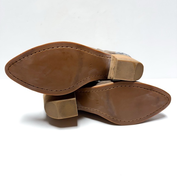 Jeffrey Campbell Cromwell Tan Suede Leather Ankle Boots - Picture 5 of 8